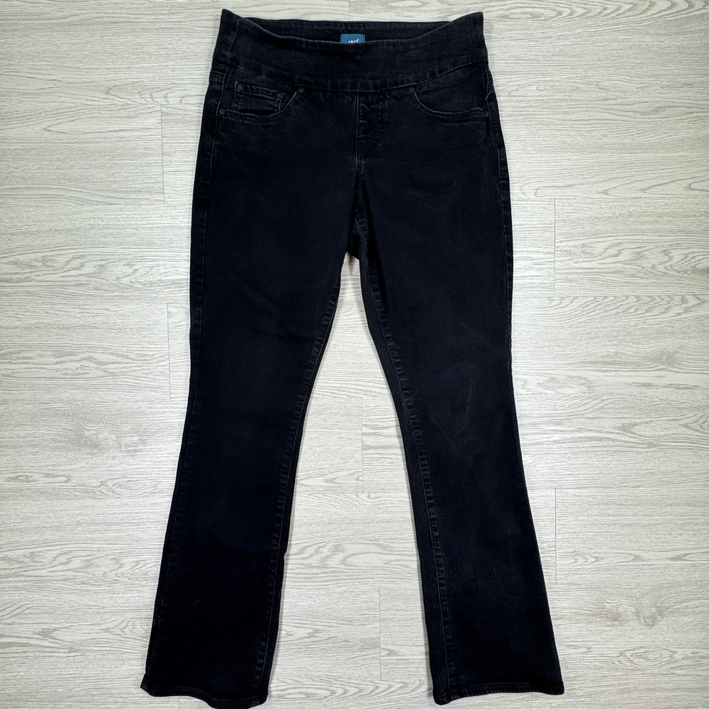 JAG Women Jeans Paley Bootcut Black Size 6 Pull On Stretch Bootcut Denim Western